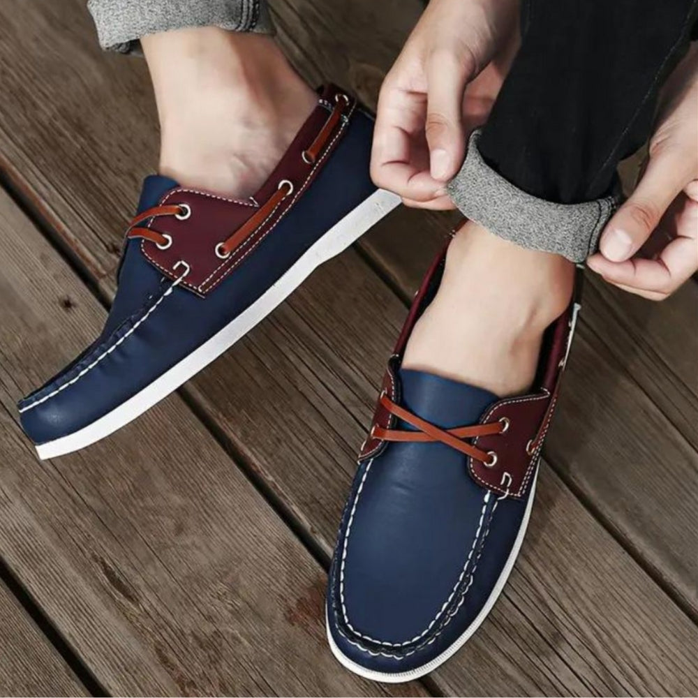 Trendy Soft Synthetic Leather Loafers for Men