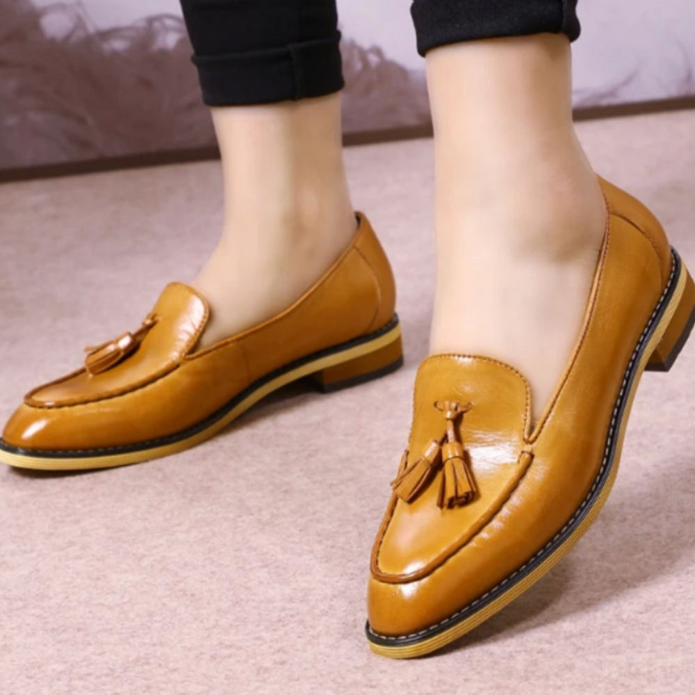 Soft and Elegant Genuine Leather Loafers for Women