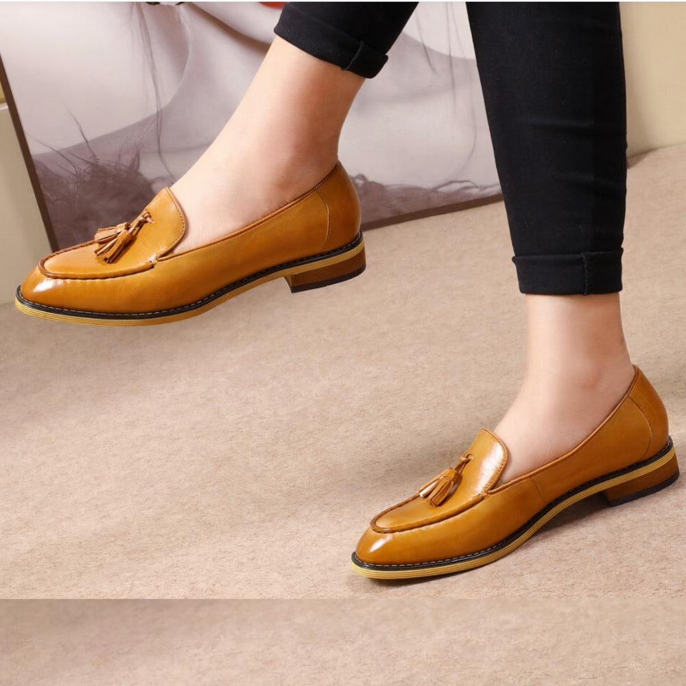 Soft and Elegant Genuine Leather Loafers for Women