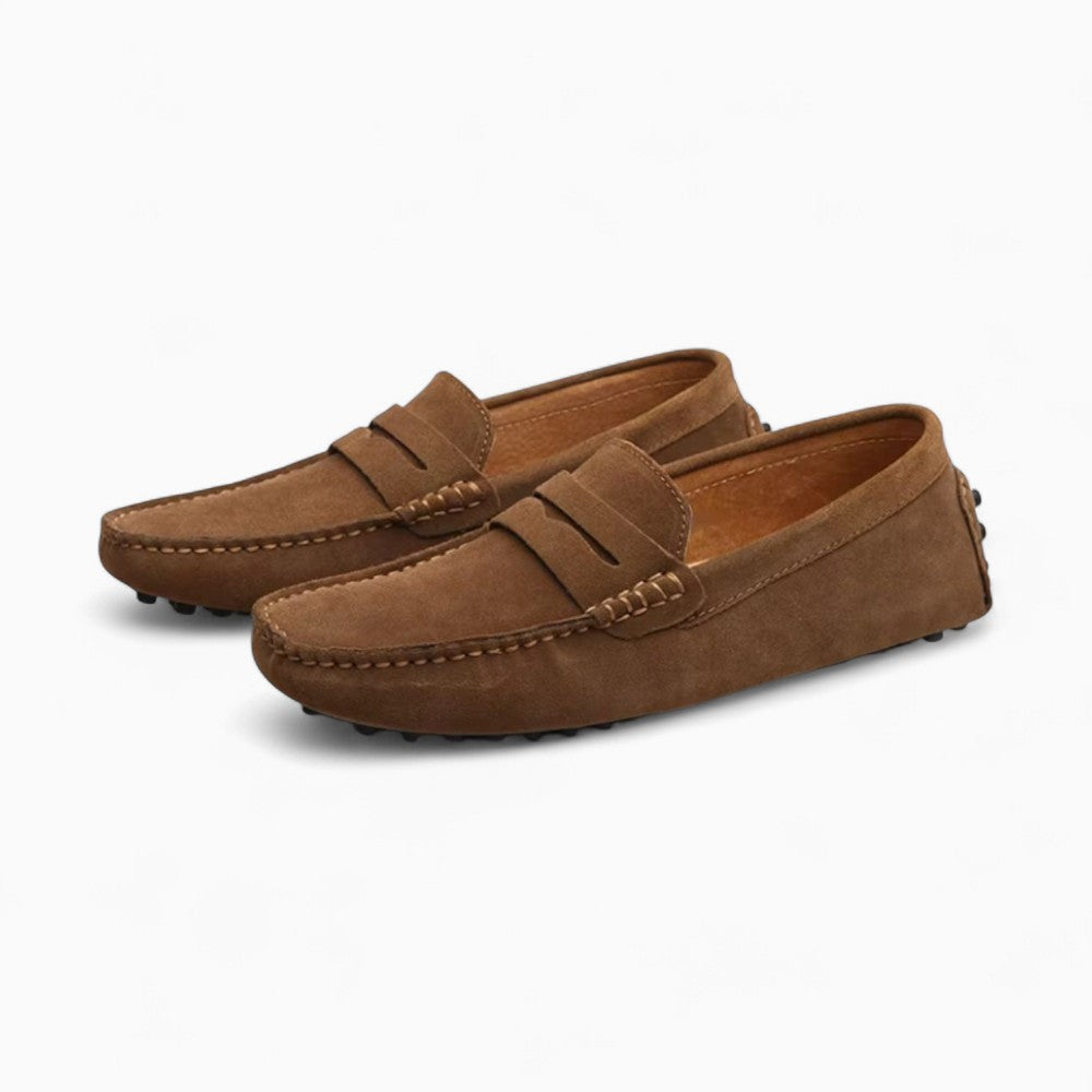 Breathable Suede Effect Loafers for Men