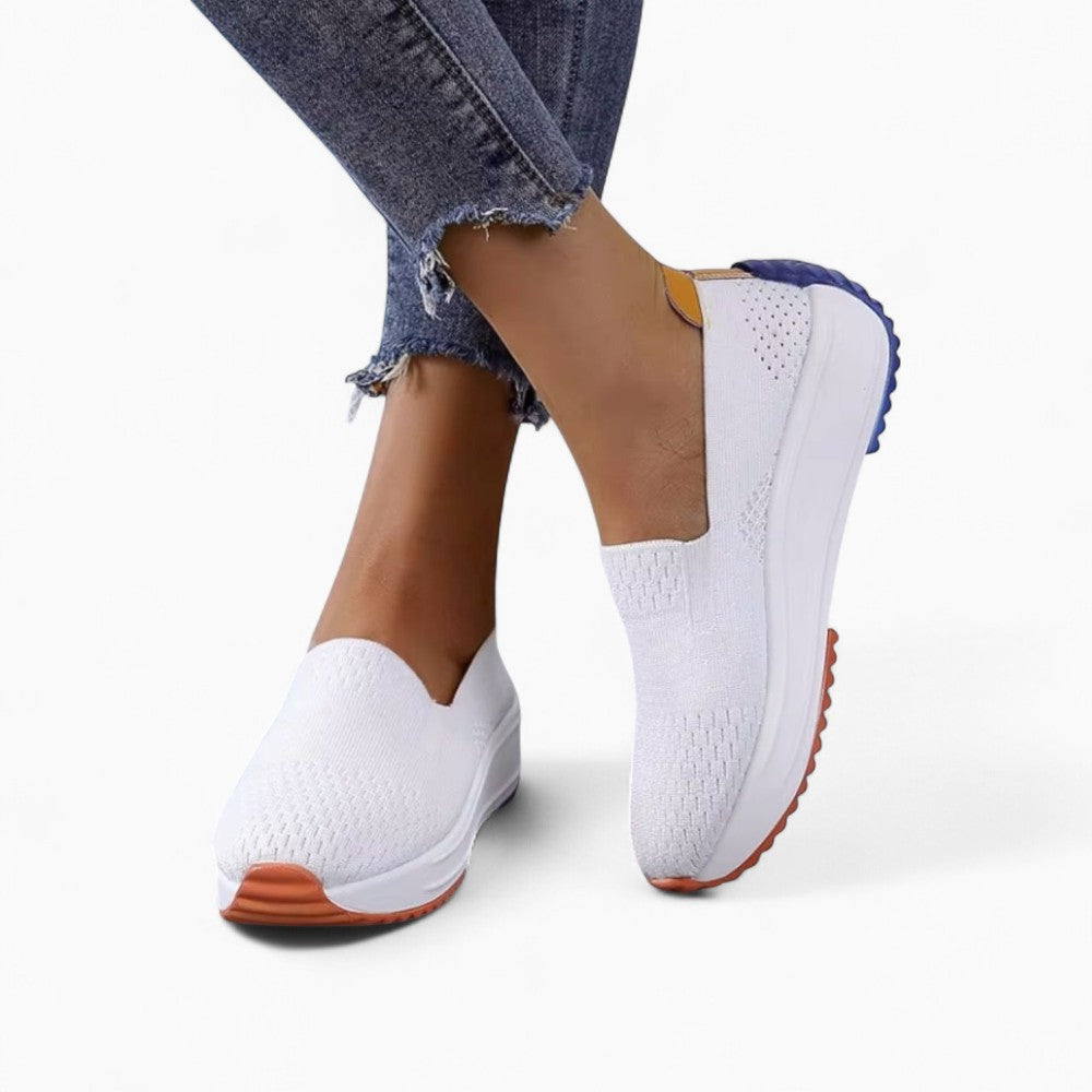 Breathable Wedge Sole Loafers