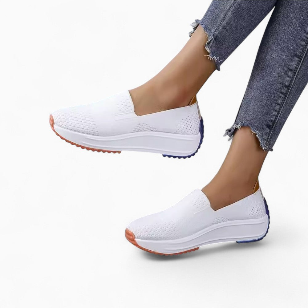 Breathable Wedge Sole Loafers