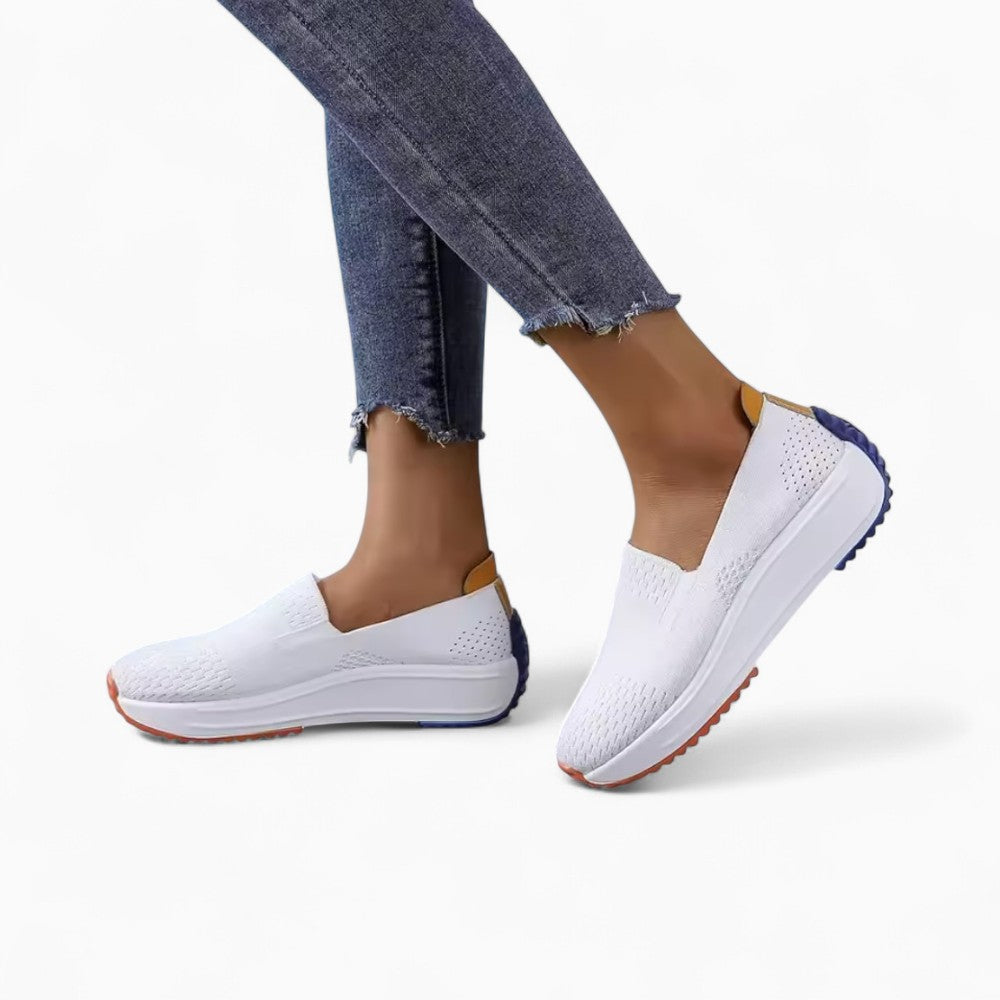 Breathable Wedge Sole Loafers