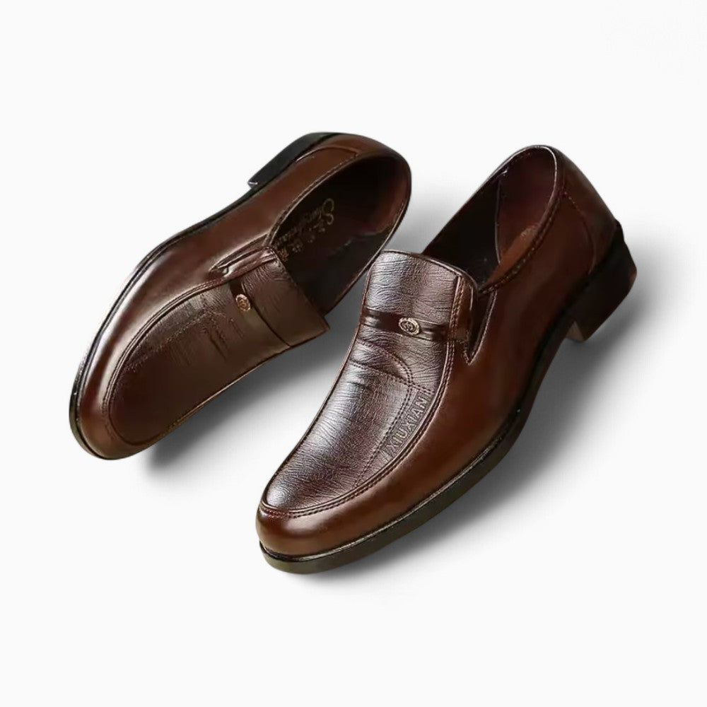 Refined Synthetic Leather Loafers for Men