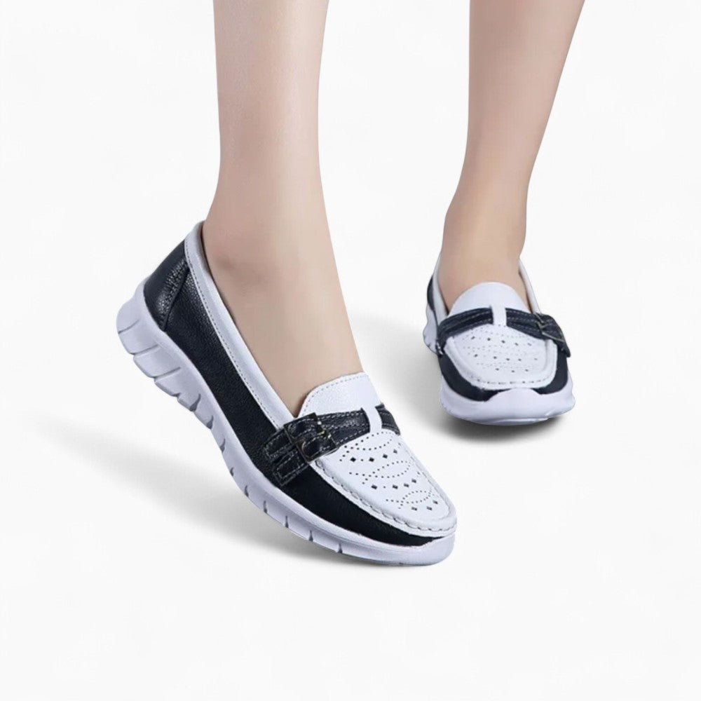 Women's Open-Toe Wedge Heel Loafers