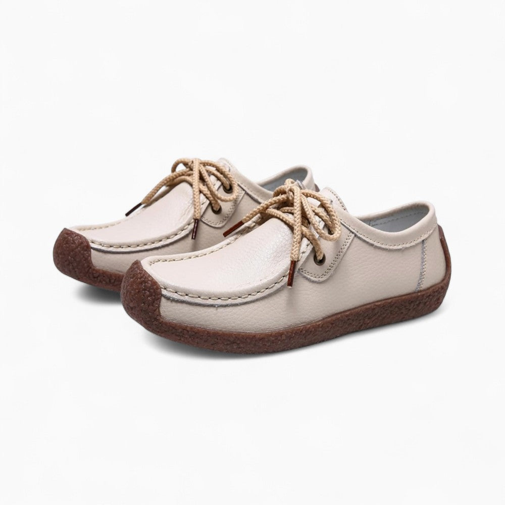 Women's Lace-Up Flat Loafers