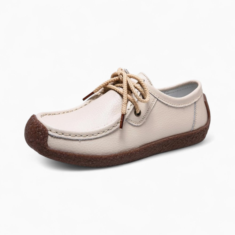 Women's Lace-Up Flat Loafers