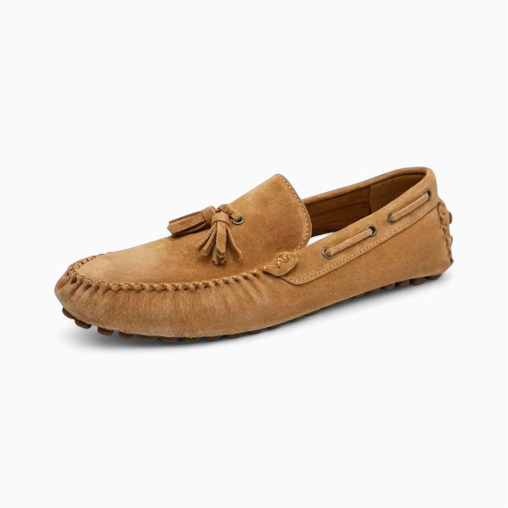 Men's Brown Suede Loafers