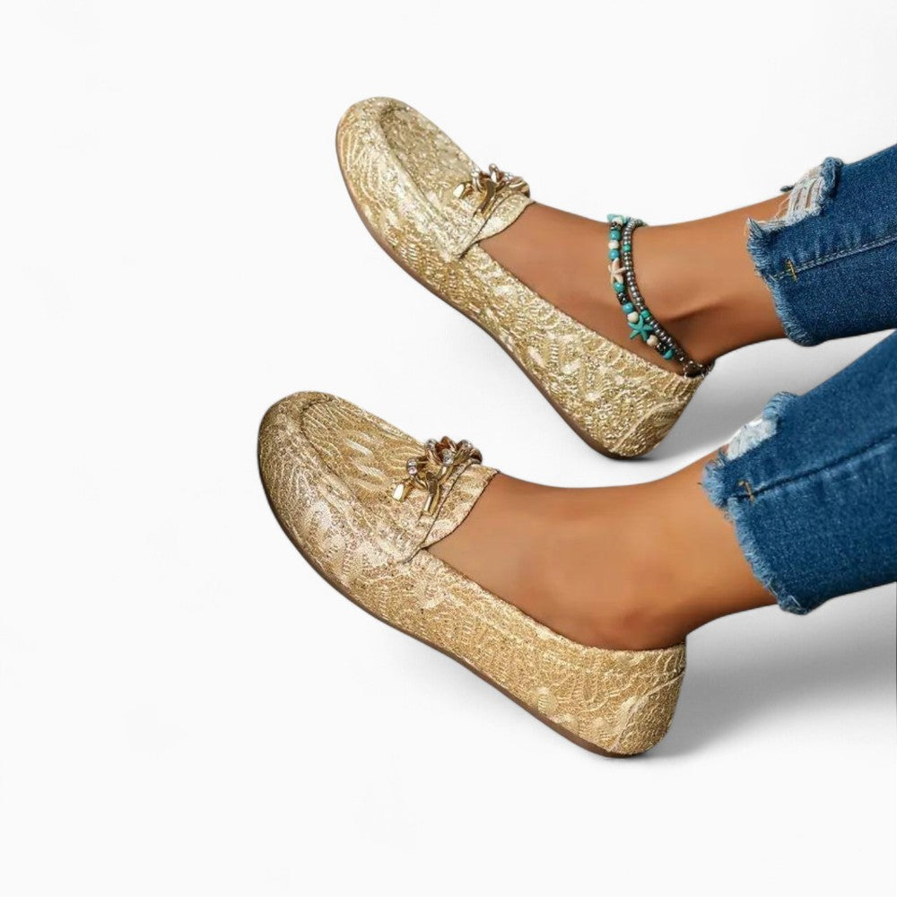 Sparkly Spring Summer Loafers for Women
