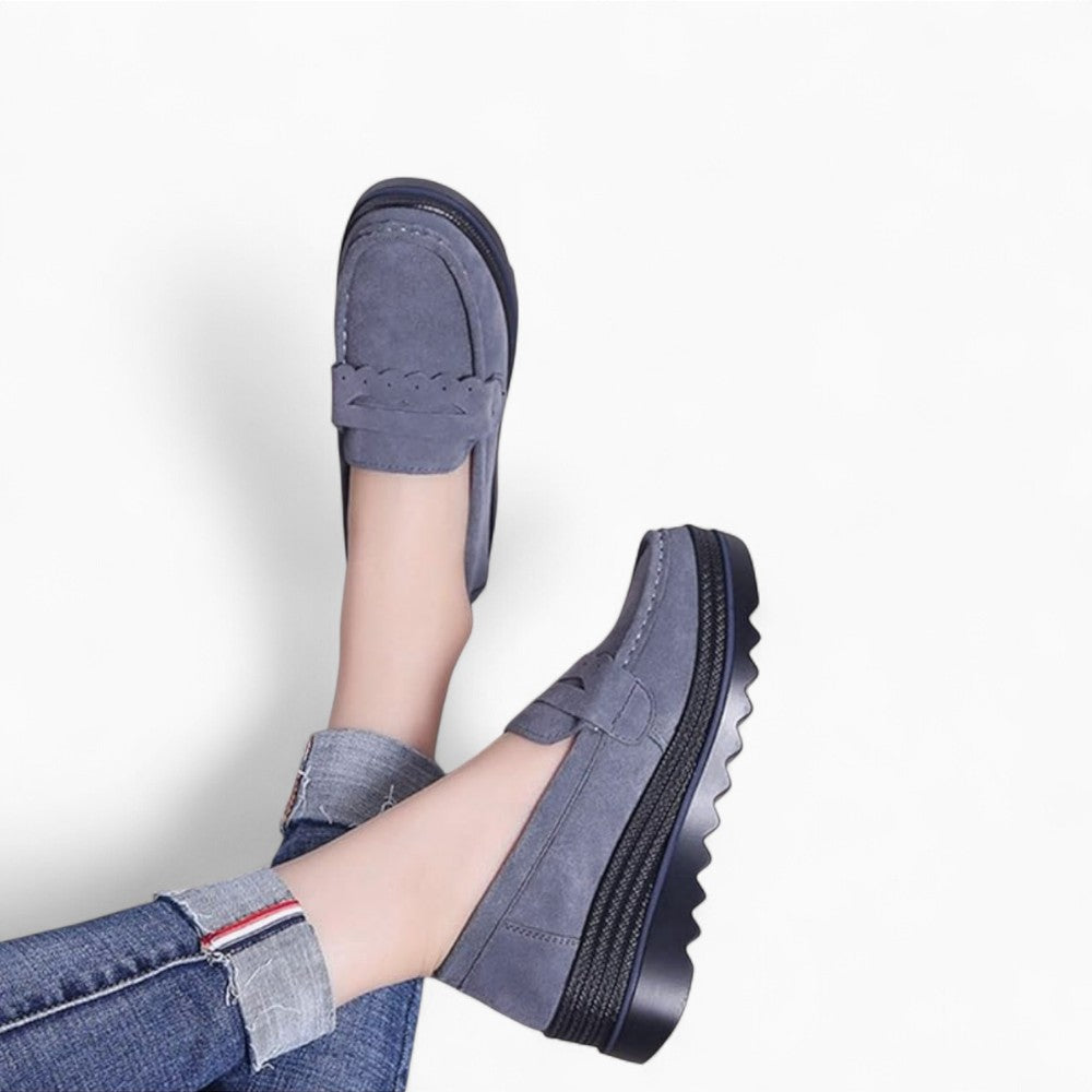 Women's Suede Platform Orthopedic Loafers