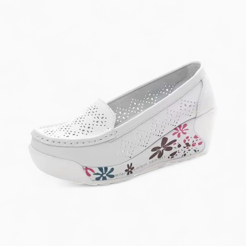 Orthopedic Loafers with Flowers for Women