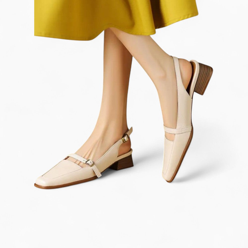 Women's Square Heel Loafer Mule