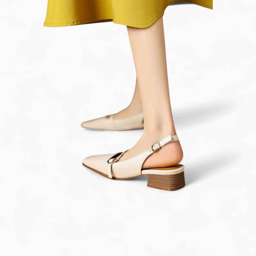 Women's Square Heel Loafer Mule