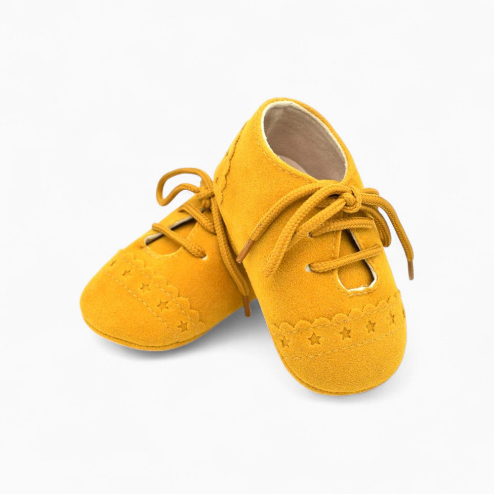 Cracked Effect Lace-Up High Loafers for Baby Boys
