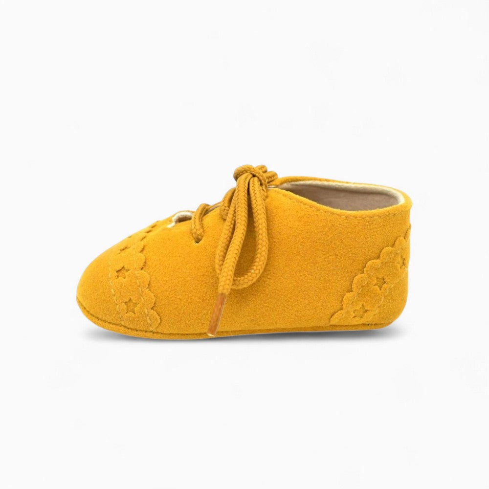 Cracked Effect Lace-Up High Loafers for Baby Boys