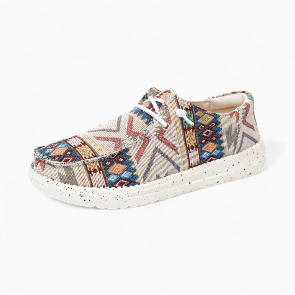 Ethnic Print Indian Loafers