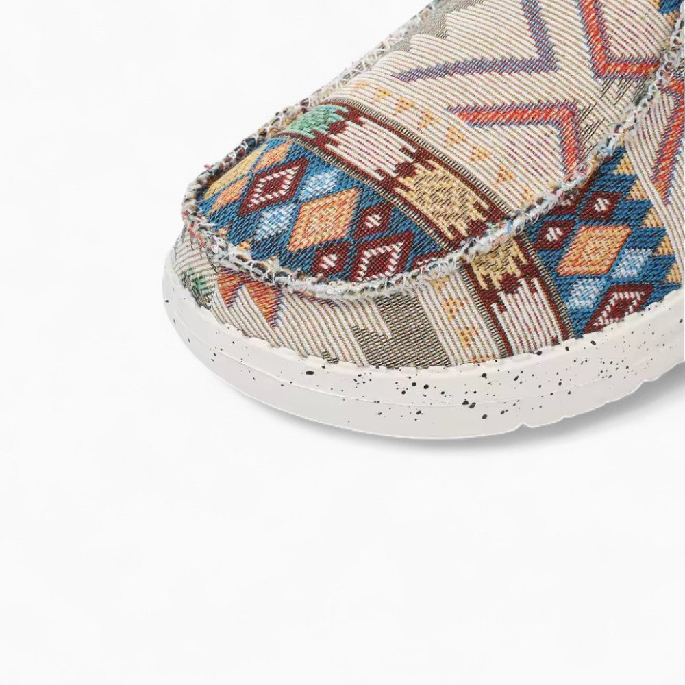 Ethnic Print Indian Loafers