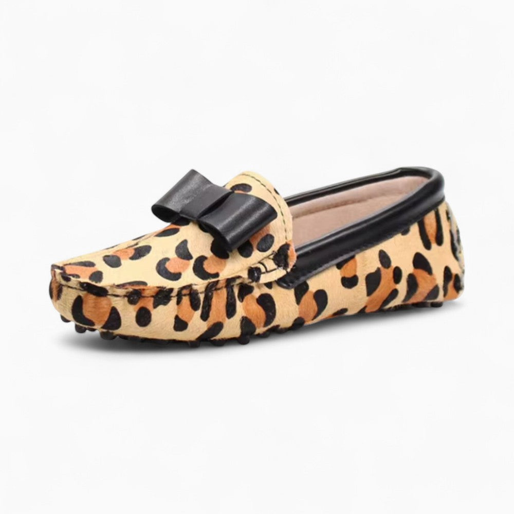 Leopard Print Pointed Toe Loafers for Women