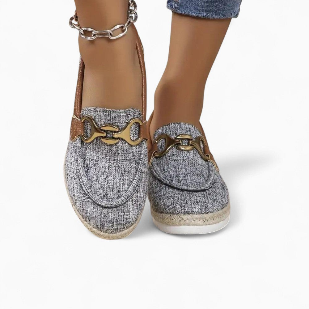Denim Platform Loafers for Women