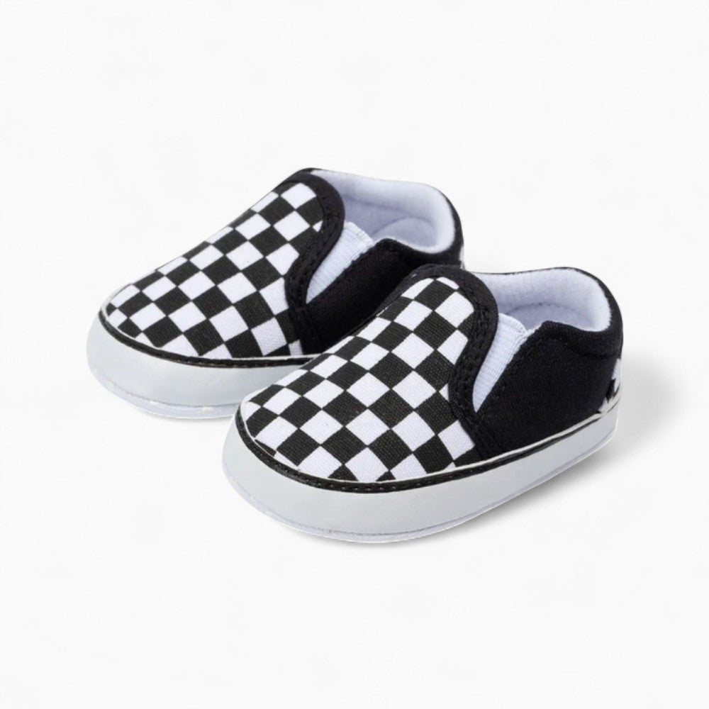 Checkered Canvas Loafers for Baby Boys