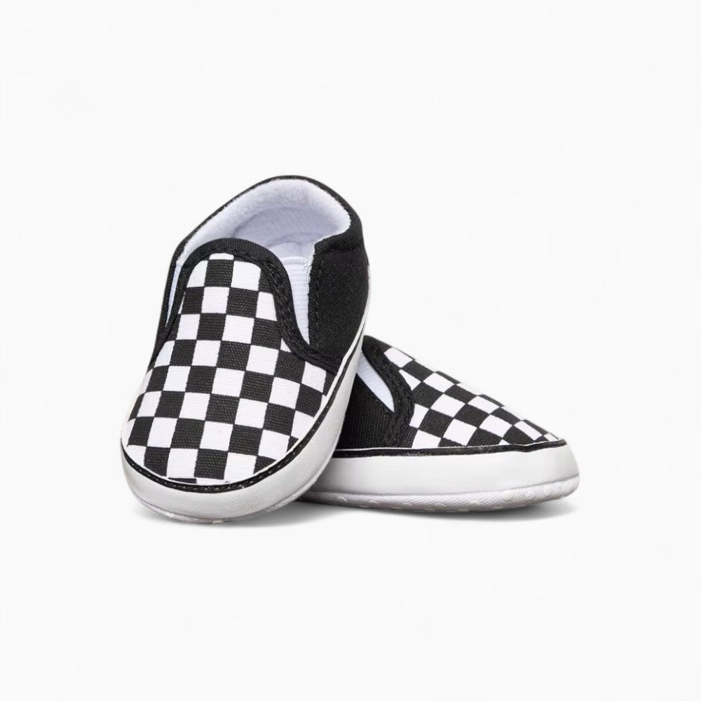 Checkered Canvas Loafers for Baby Boys