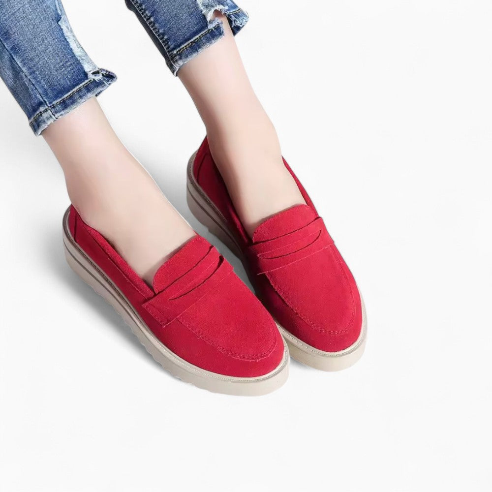 Thick Platform Wedge Loafers for Women