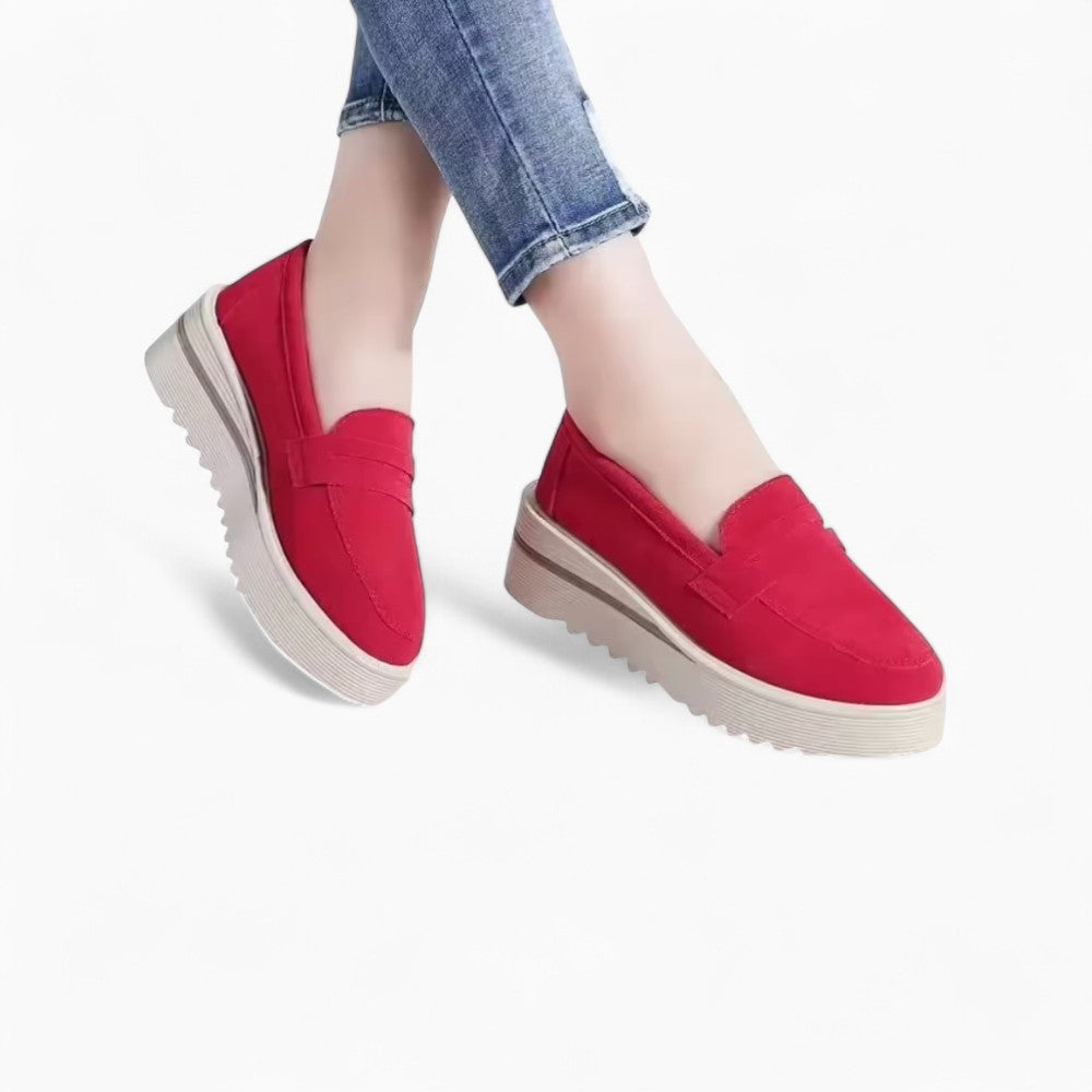 Thick Platform Wedge Loafers for Women