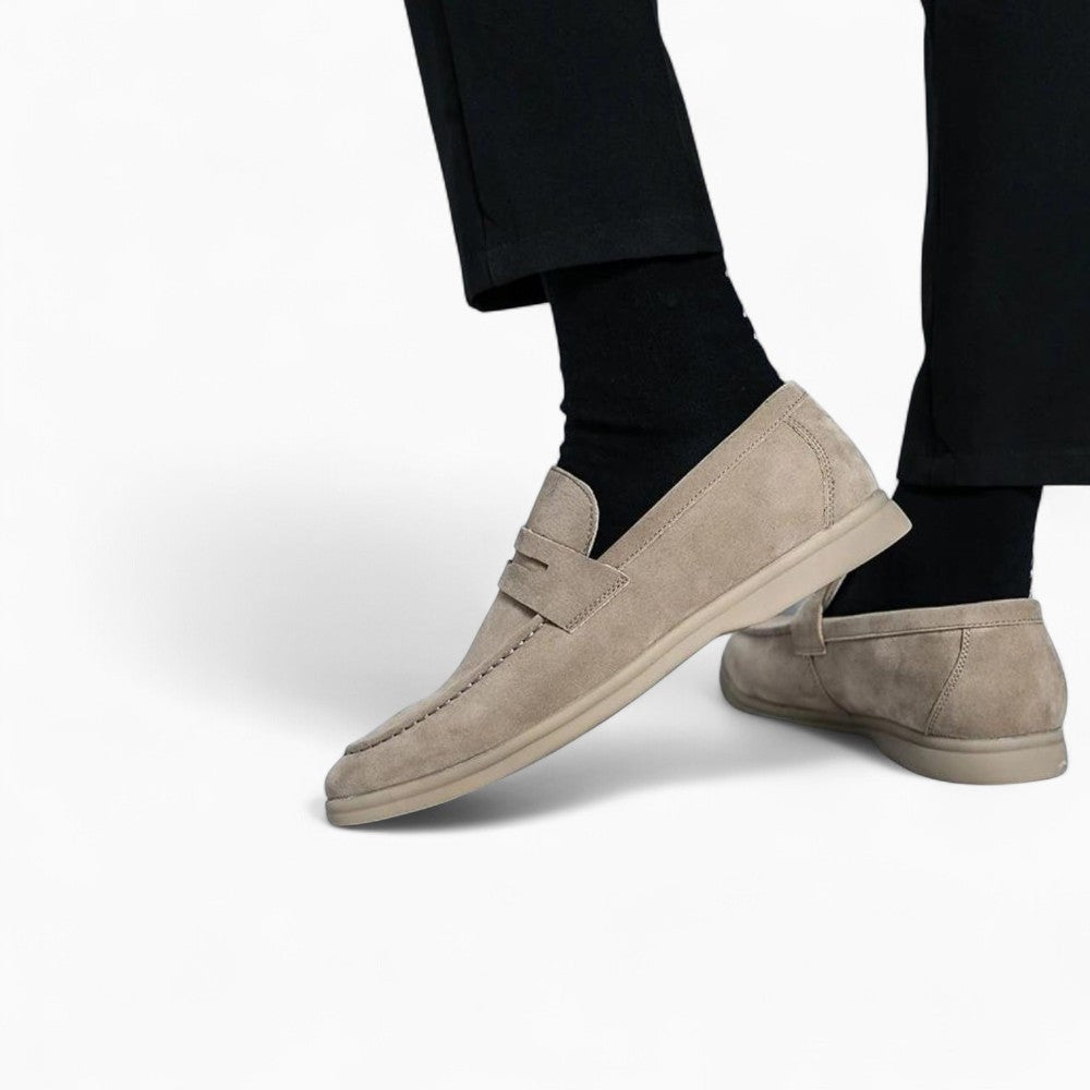 Lightweight Synthetic Suede Loafers for Men
