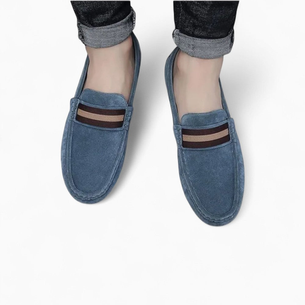 Synthetic Suede Loafers with an Original Design for Men
