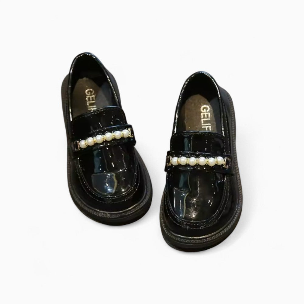 Leather Loafers and Pearls for Girls