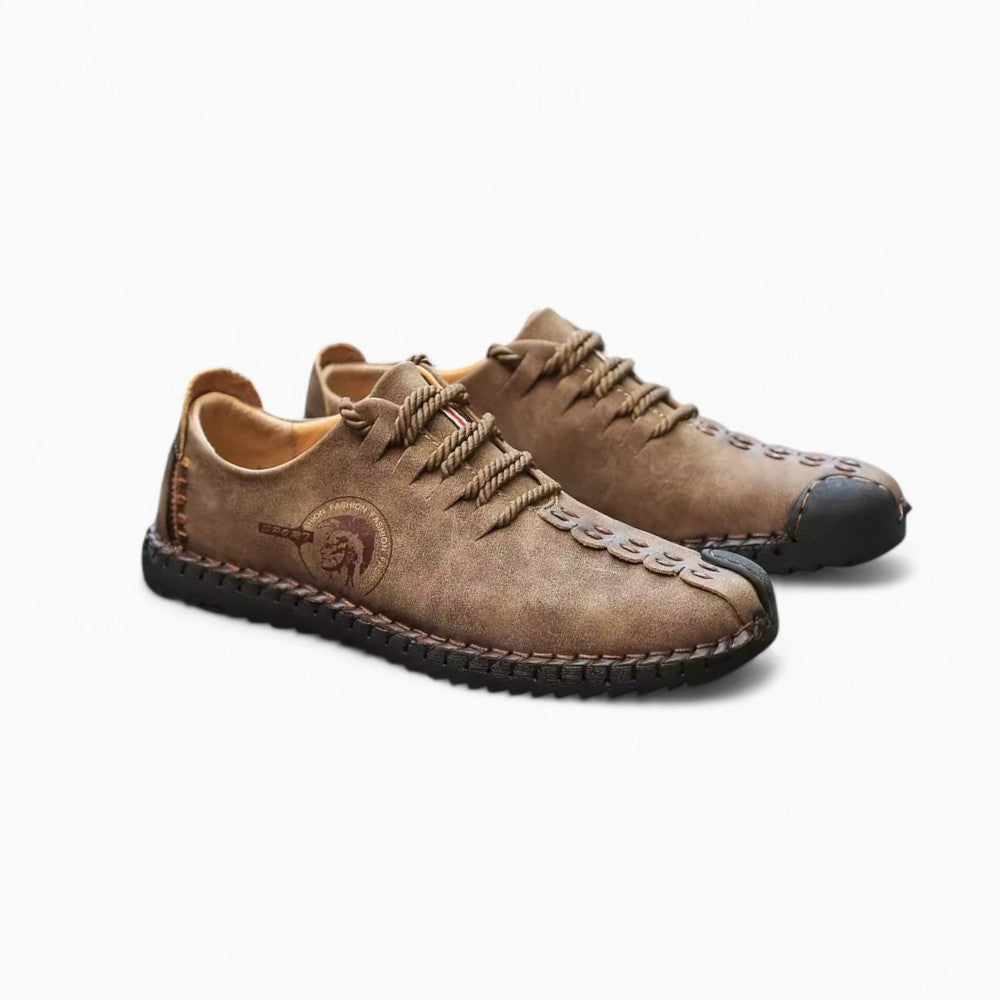 Men's Synthetic Leather Loafers with Orthopedic Insole