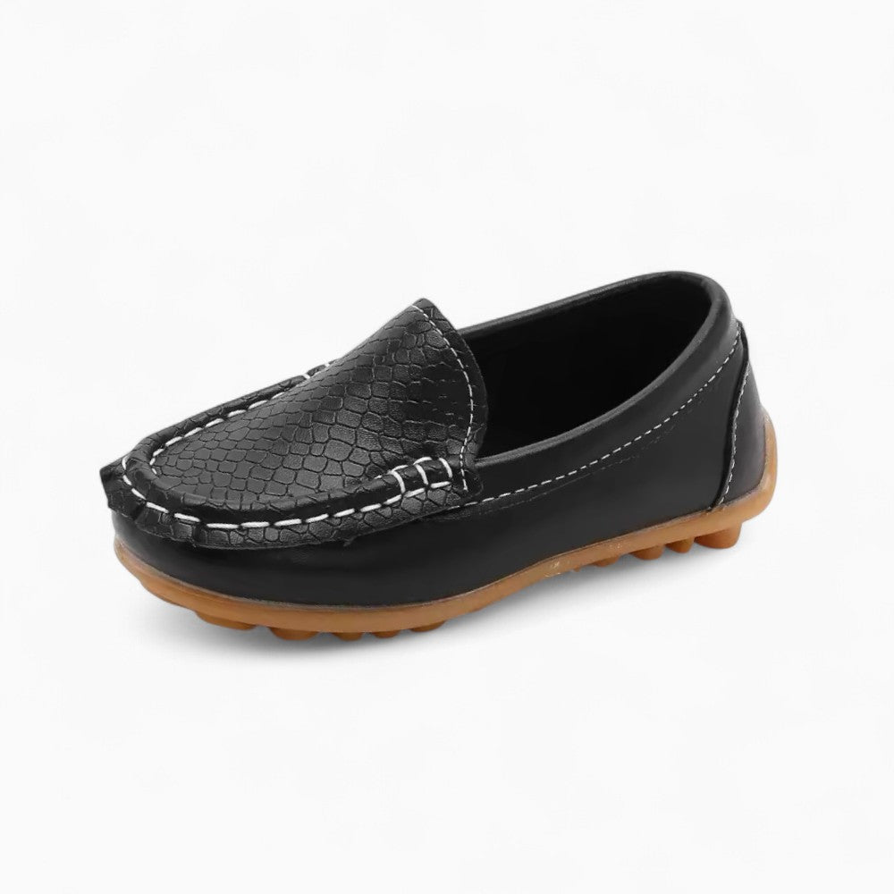 Boys' Leather Loafers with Soft Sole