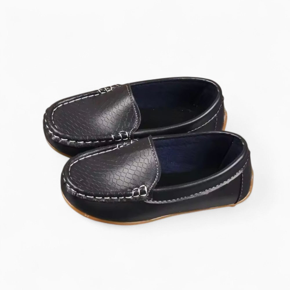 Boys' Leather Loafers with Soft Sole