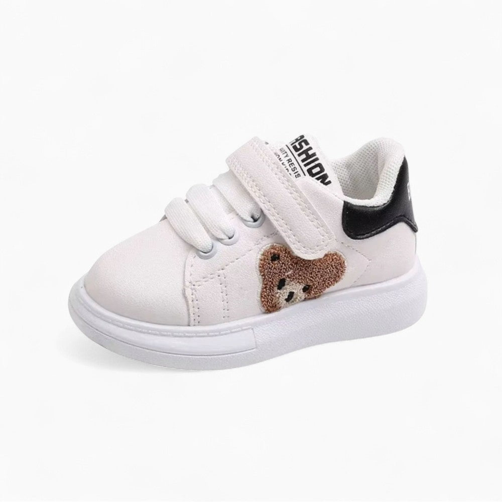 Animal Head Leather Effect Loafers for Infants