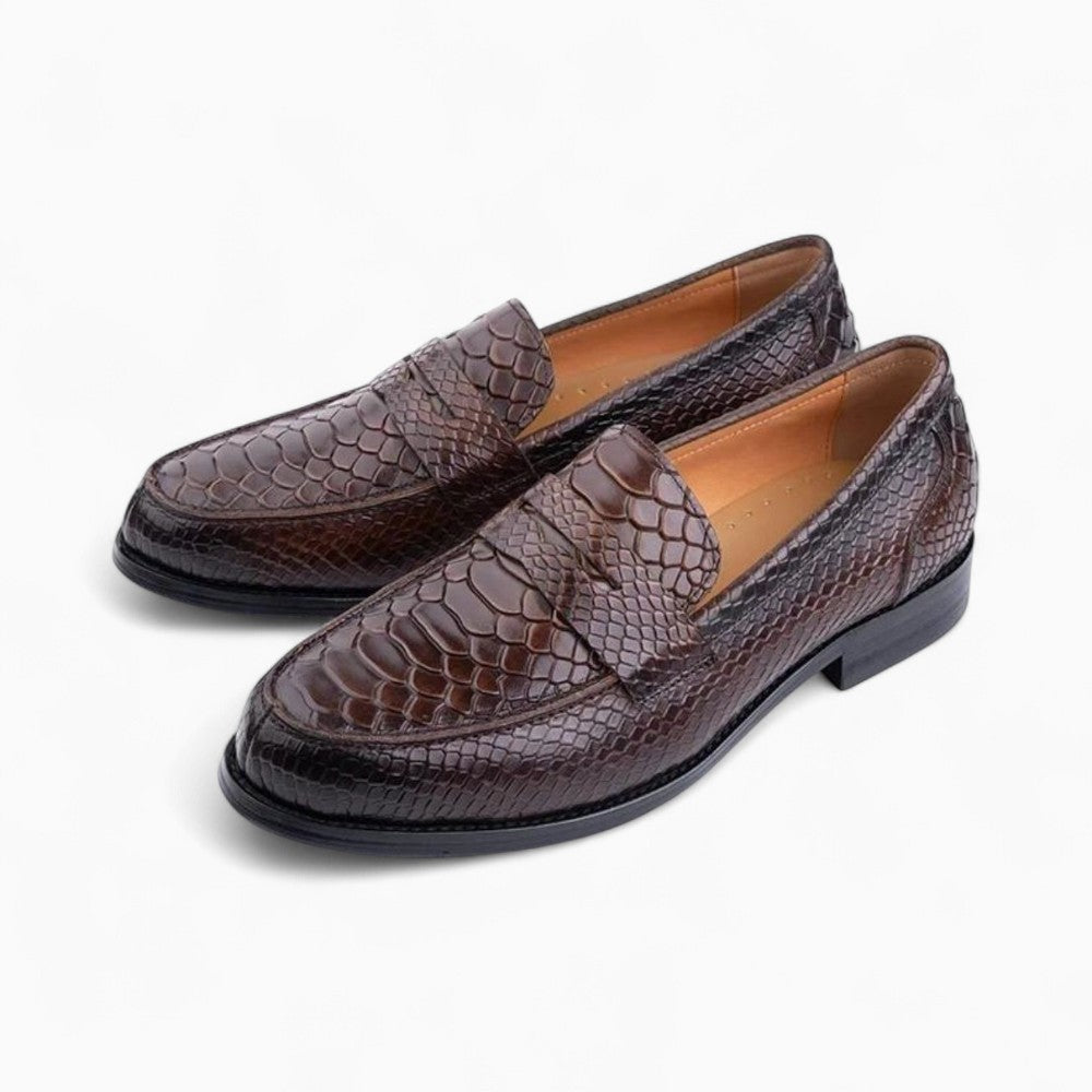 Men's Casual Brown Genuine Leather Loafers