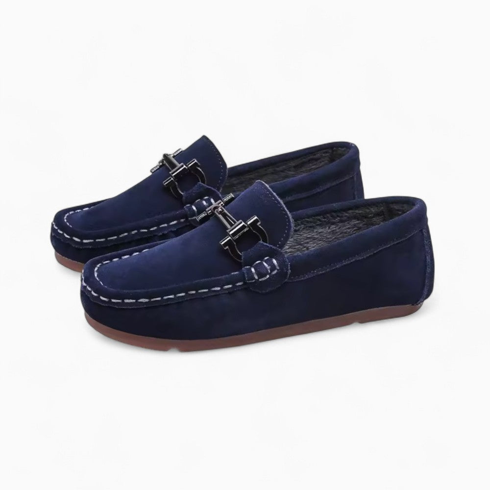 Boys' Casual Genuine Suede Loafers