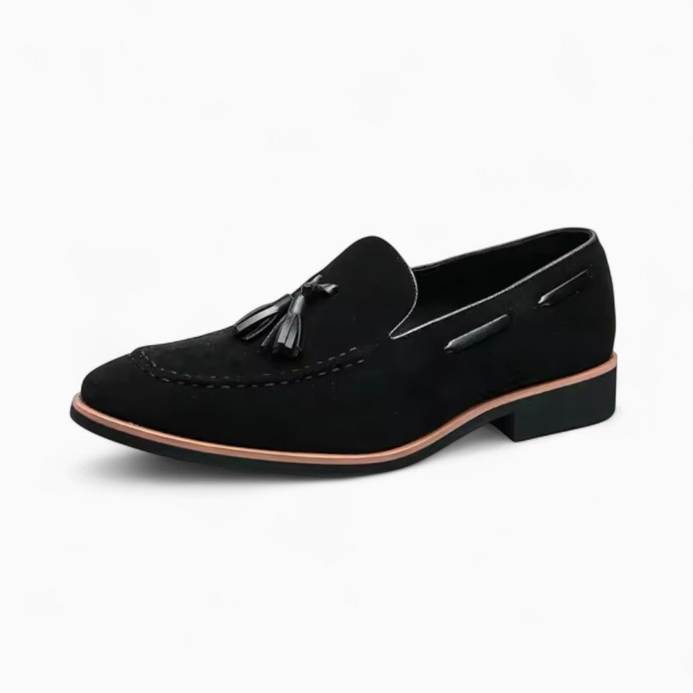 Men's Casual Genuine Suede Loafers with Tassels