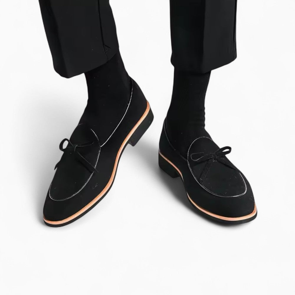 Men's Casual Genuine Suede Loafers with Tassels