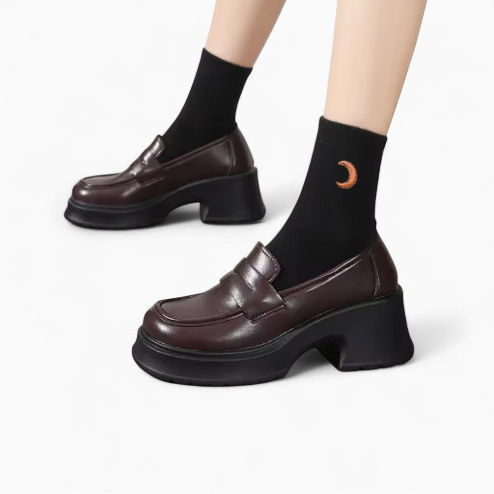 Women's British Style Platform Loafers