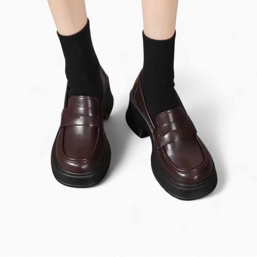 Women's British Style Platform Loafers