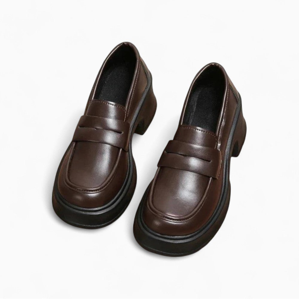 Women's British Style Platform Loafers