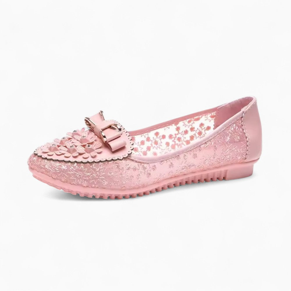 Summer Loafers with Embroidered Flowers for Women