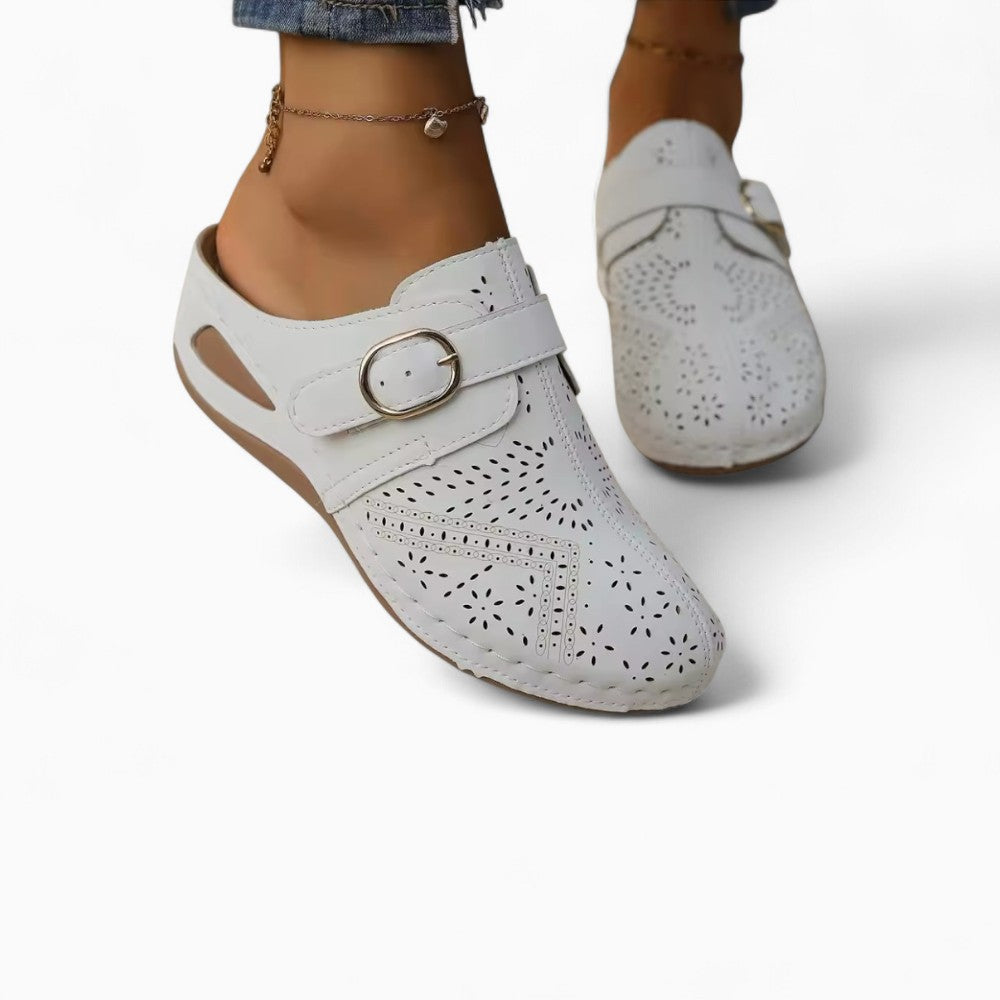 Wedge Loafers and Decorative Elements for Women