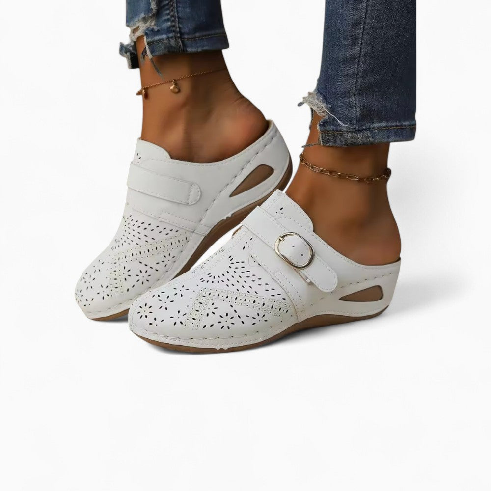 Wedge Loafers and Decorative Elements for Women