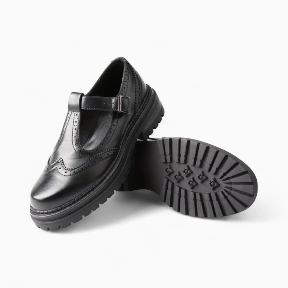Orthopedic Loafers with Strap and Thick Sole