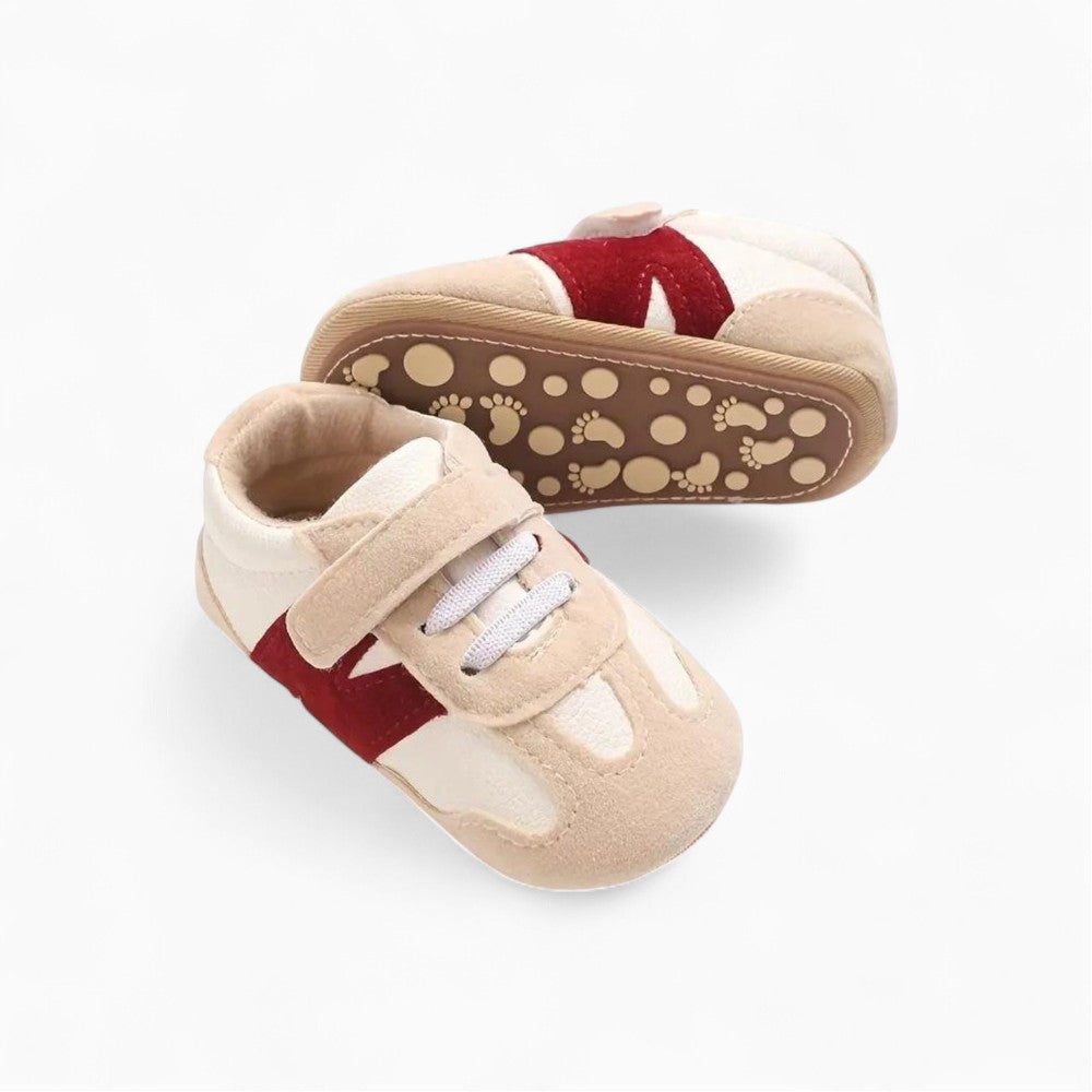 Baby Loafers with a Baseball Design