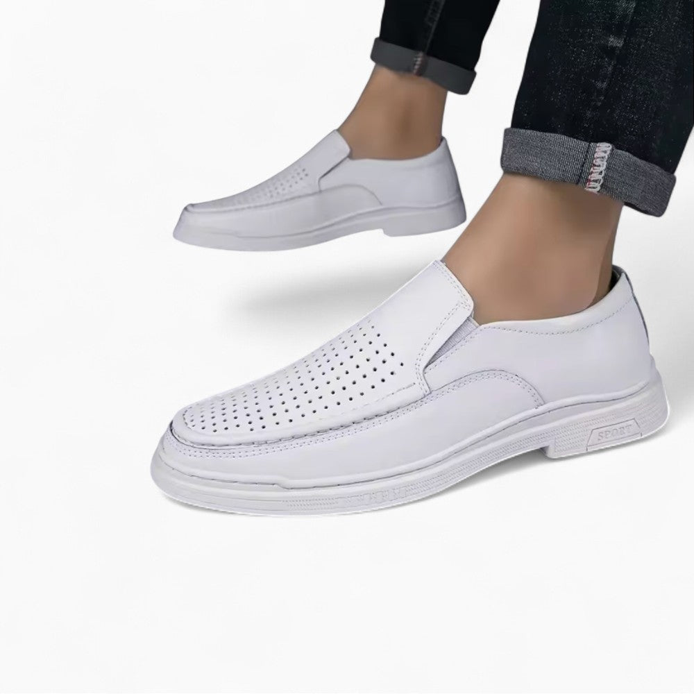 Summer Wedding Perforated Loafers