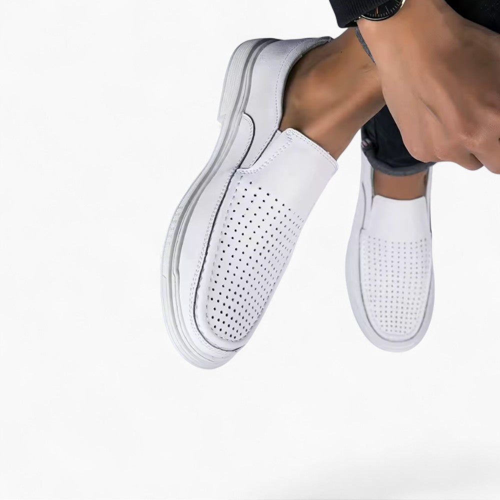 Summer Wedding Perforated Loafers