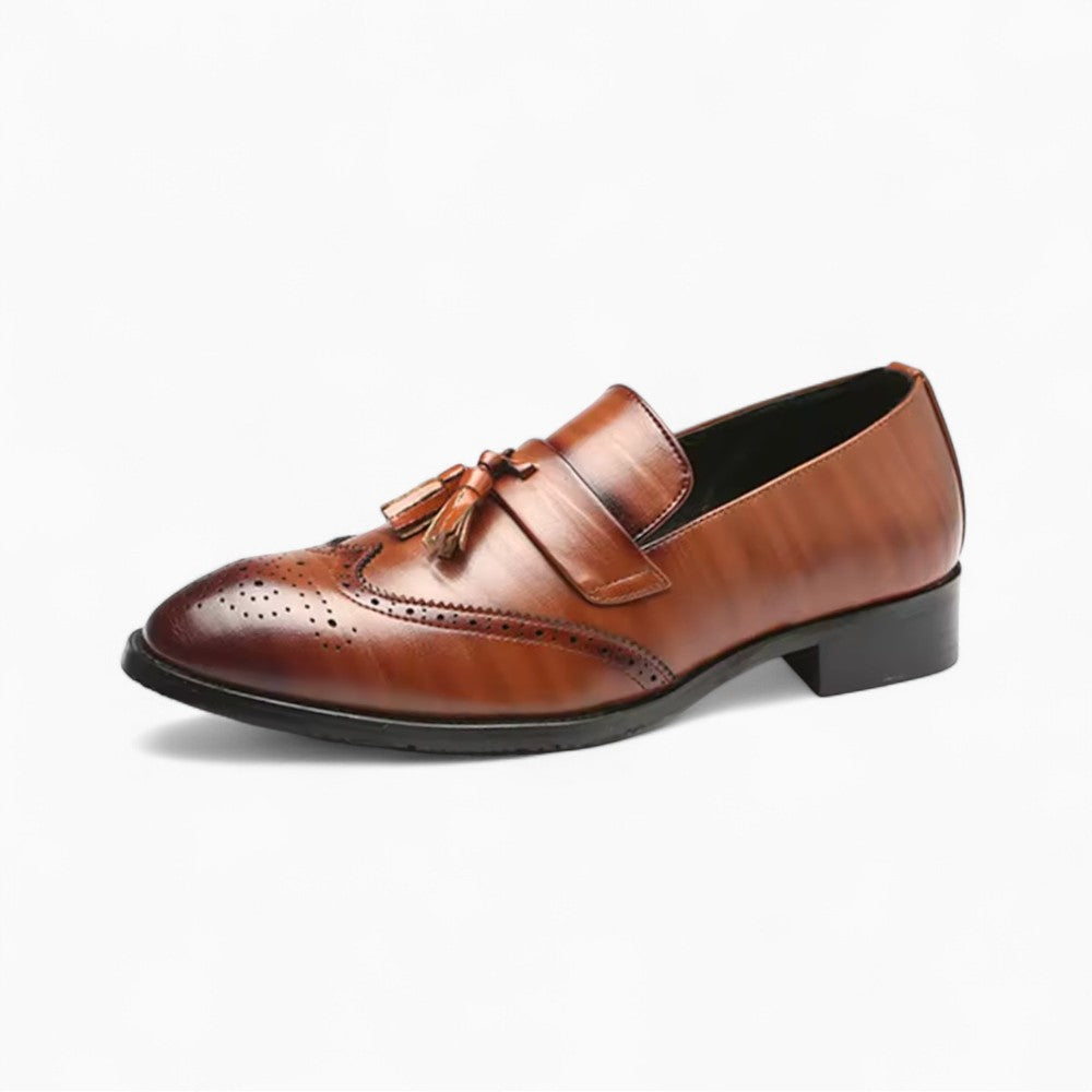 Men's Pointed Toe Loafers with Tassels