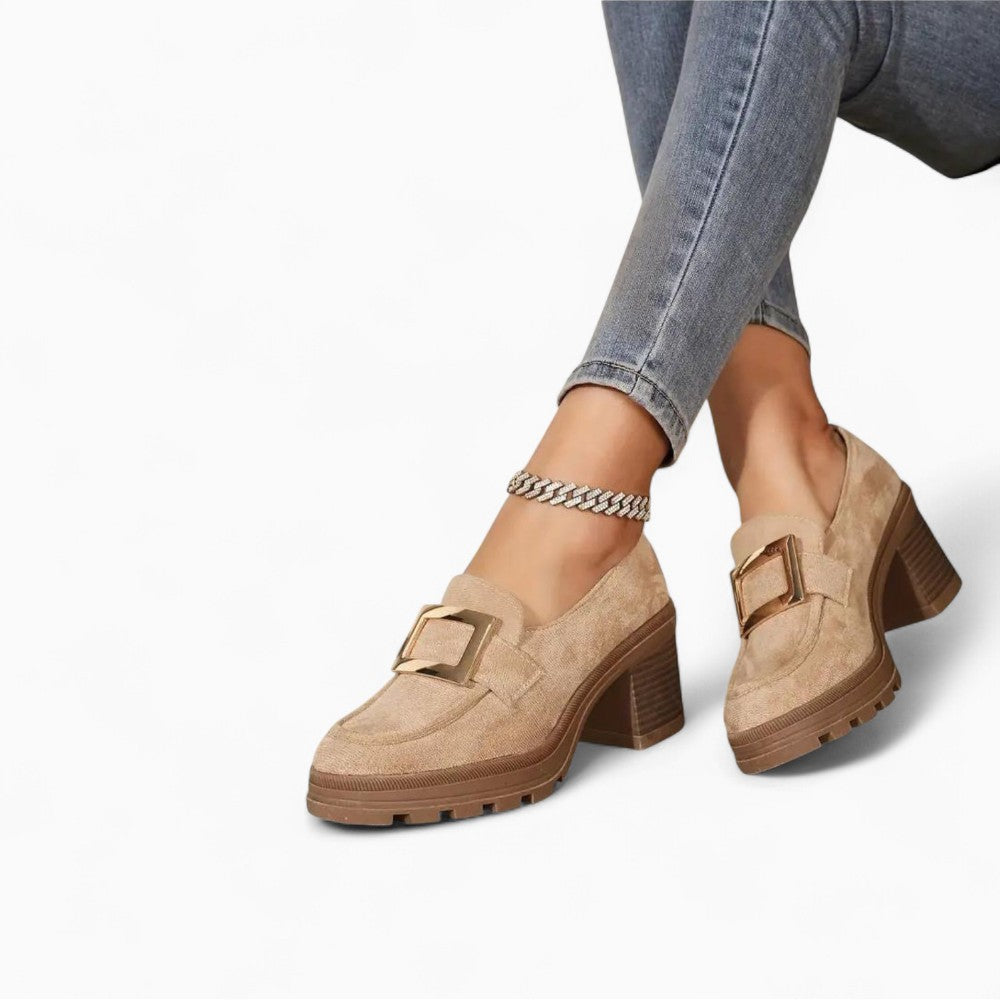 High Heeled Loafers for Women